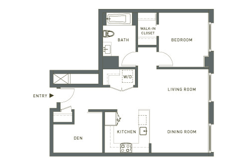 One Bedroom + Den 2